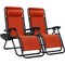 Best Choice Products Set of 2 Zero Gravity Lounge Chair Recliners for Patio, Pool w/ Cup Holder Tray